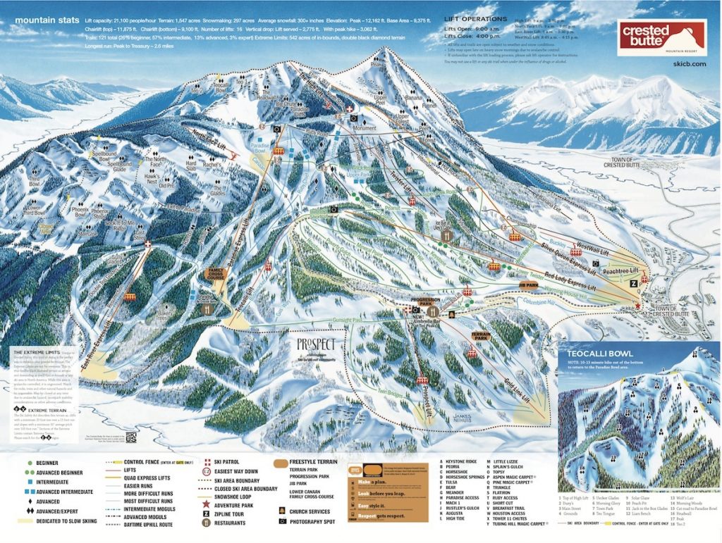 Crested Butte-Trail Map