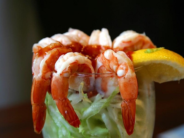 Seafood in Las Vegas shrimp cocktail