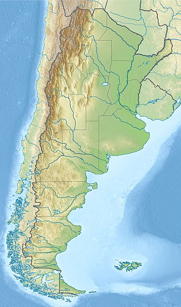 Laguna del Carbon map