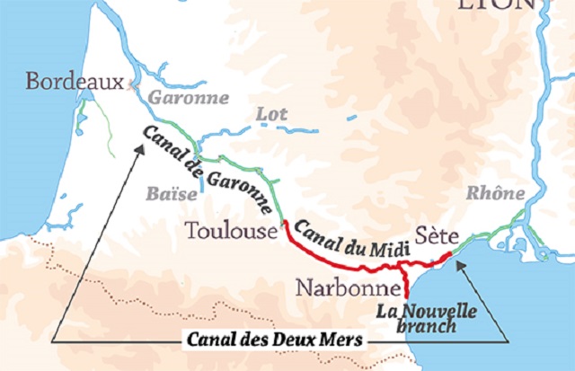 Canal du Midi Map