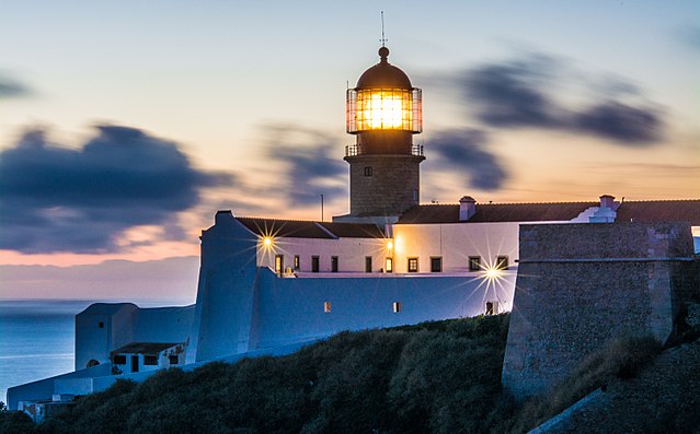 gorgeous sunset at Cape St Vincent