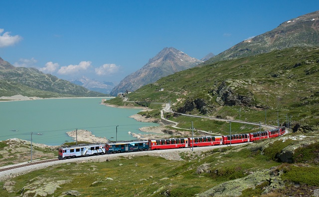 Bernina Express train ride
