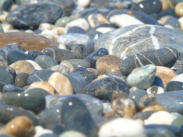 sea pebbles