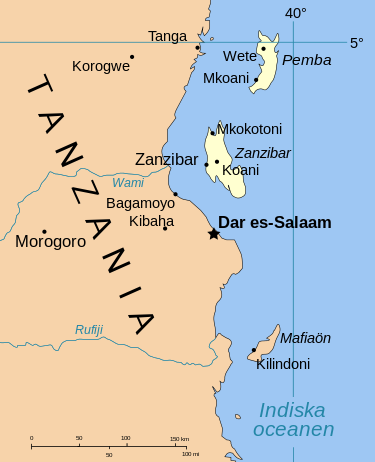 Zanzibar Map