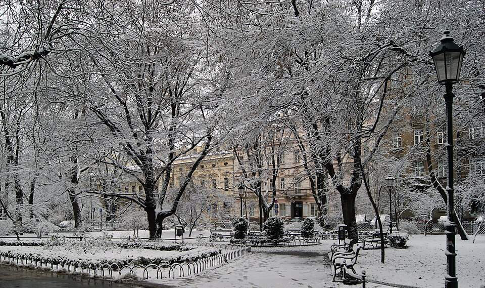 Old Town Krakow in Winter
